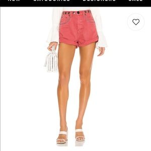 ONE TEASPOON Studded Bandits High-waisted Shorts